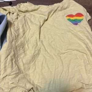 Lucky Brand Rainbow Heart Pride Shirt